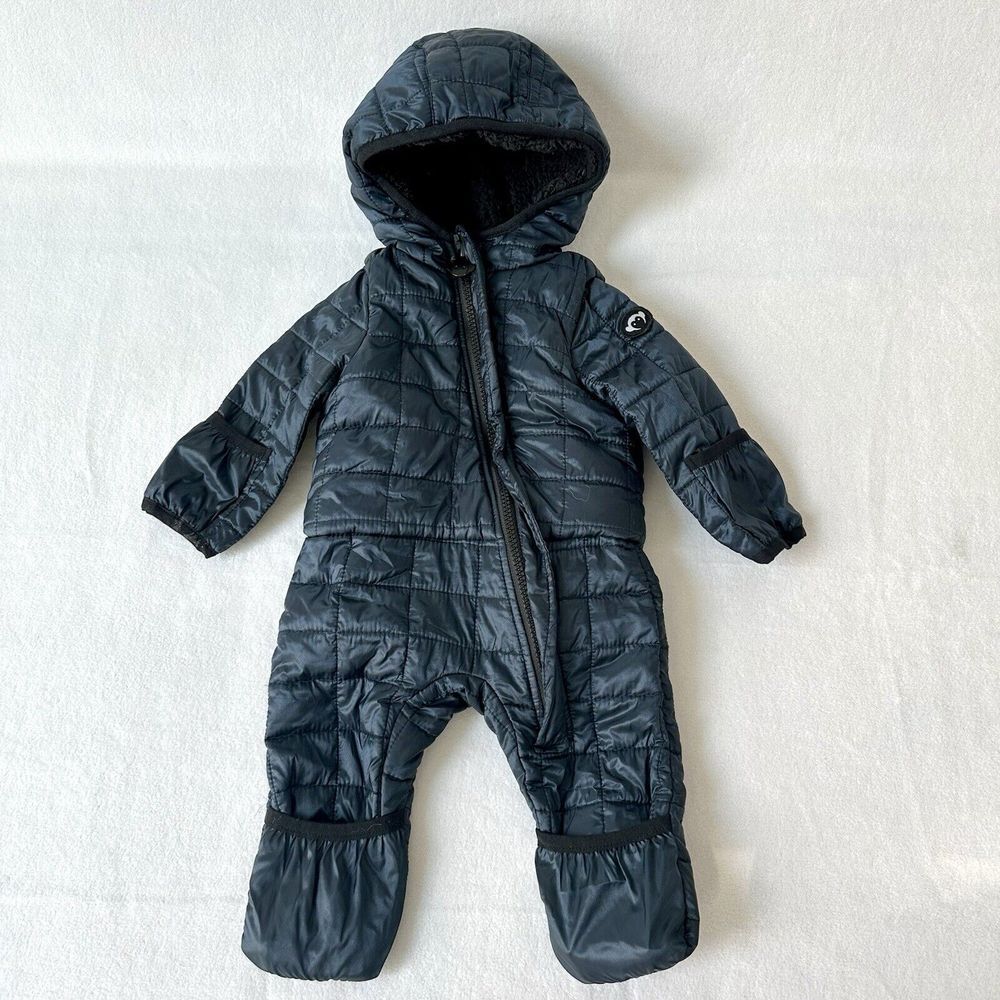 Appaman Navy Quilted Hooded Snowsuit
